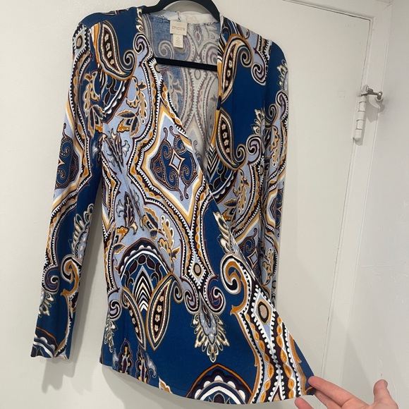 EUC Chico’s beautiful baroque cardigan - Picture 3 of 5